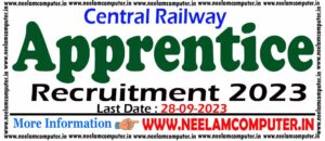 Read more about the article Central Railway Apprentice Recruitment 2023
