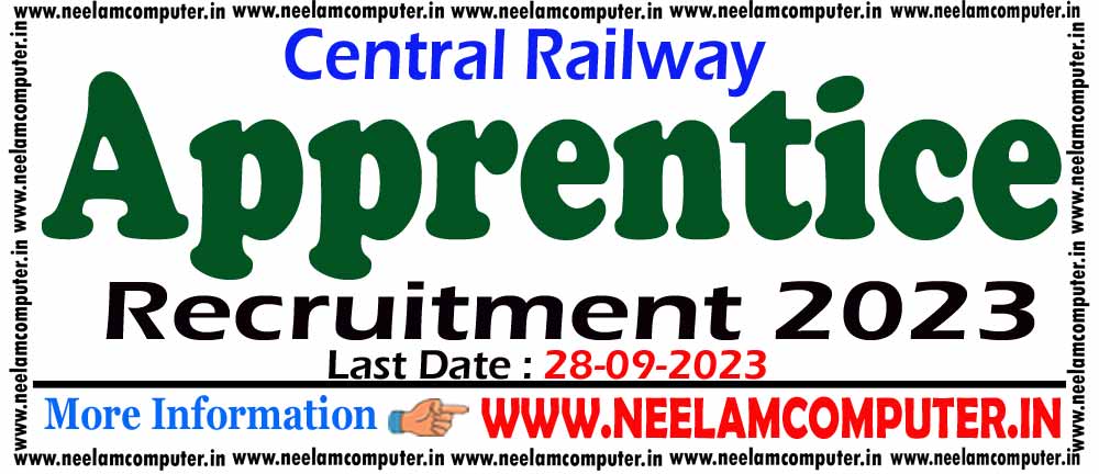 You are currently viewing Central Railway Apprentice Recruitment 2023