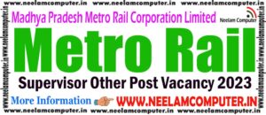 Read more about the article MP Metro Rail Recruitment 2023