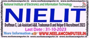 Read more about the article NIELIT Recruitment 2023