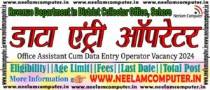 Read more about the article Data Entry Operator Sehore District Recruitment 2024 – Post 02 Last Date 06/03/2024