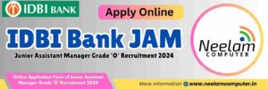 Read more about the article IDBI Bank JAM Vacancy 2024