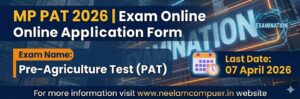 Read more about the article MP PAT 2026 Exam Online Application Form
