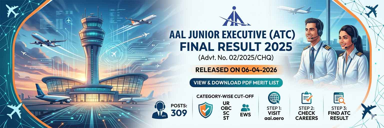 You are currently viewing AAI Junior Executive ATC Final Result 2025
