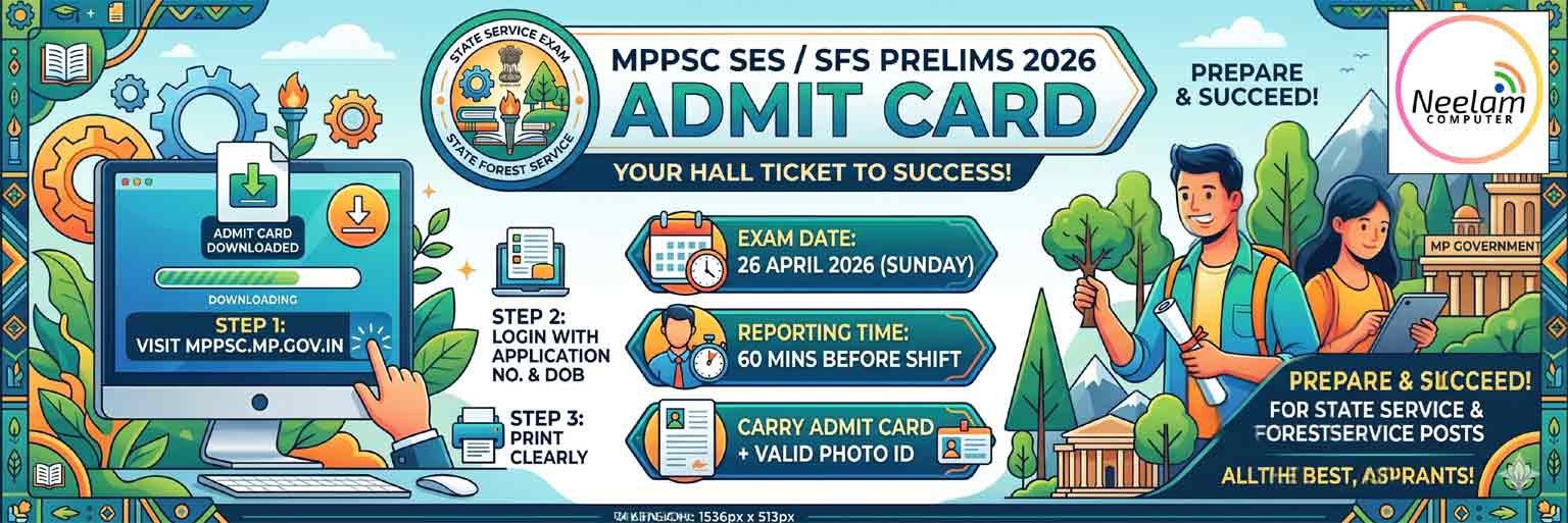 You are currently viewing MPPSC SES SFS 2026 ADMIT CARD