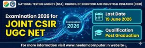 Read more about the article NTA CSIR UGC NET June 2026 Online Form