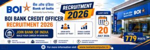 Read more about the article BOI Bank Credit Officer Recruitment 2026