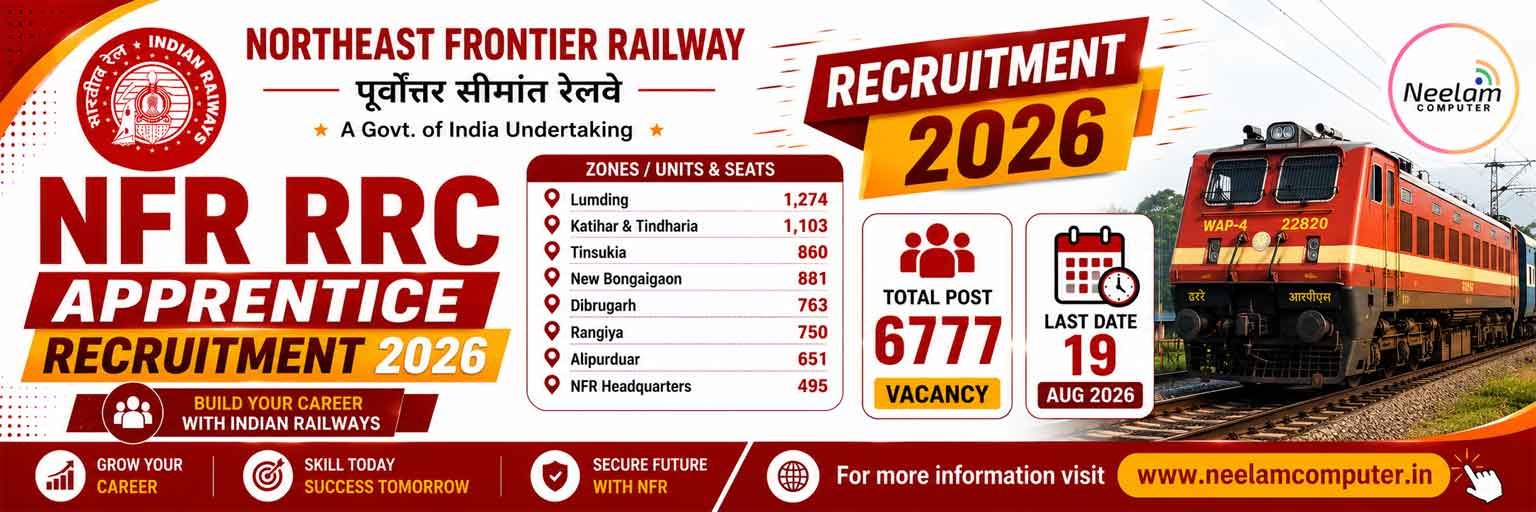 You are currently viewing NFR RRC Apprentice Recruitment 2026